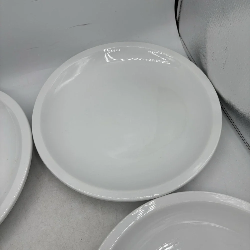 Pottery Barn Dinner Plates Suppertime White Thick Heavy 10.25